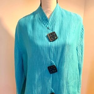 CAROLINE ROSE TURQUOISE JACKET